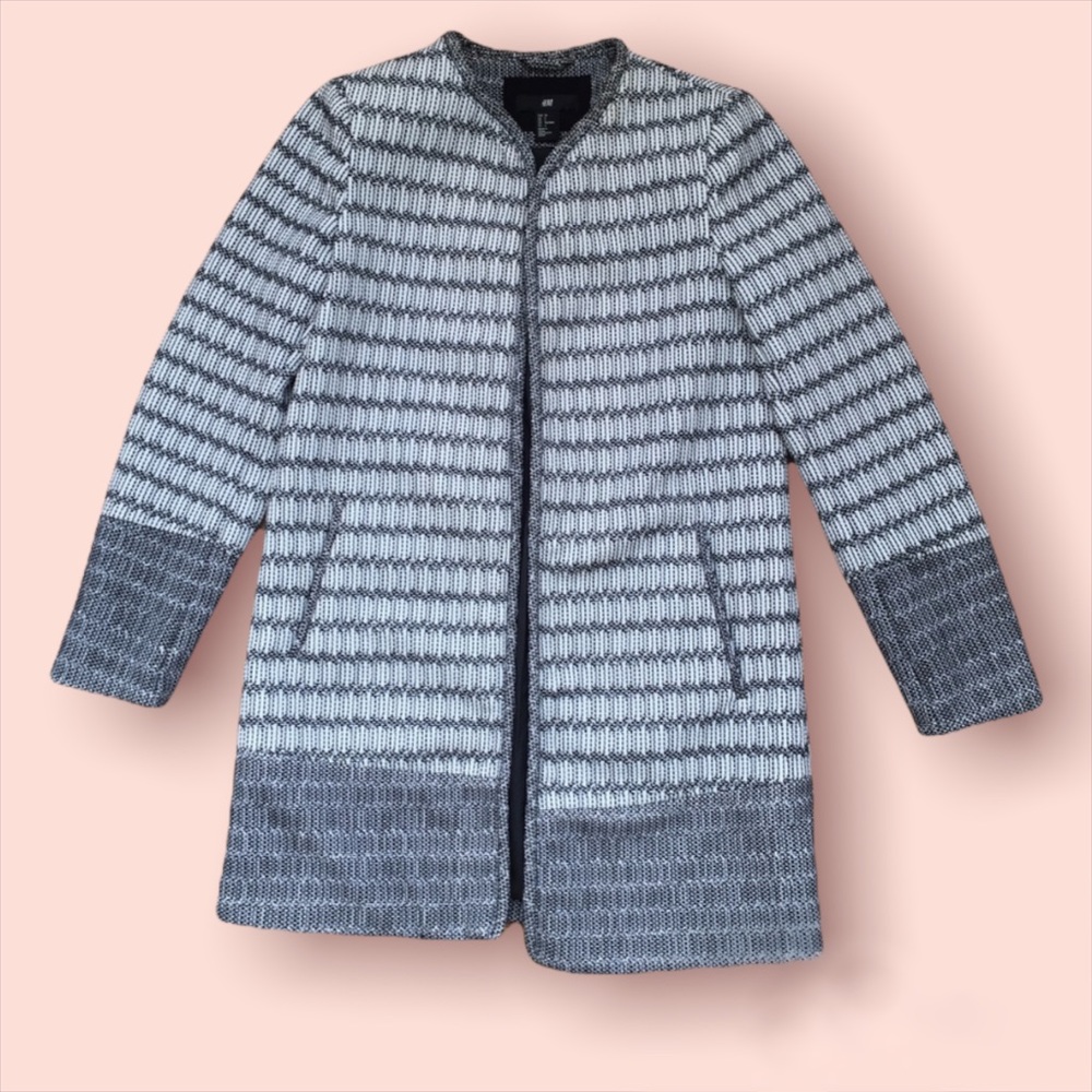 H&M Patterned Jacket Black & White